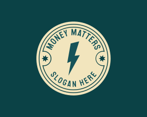 Electric Lightning Bolt  Logo