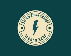 Electric Lightning Bolt  logo design