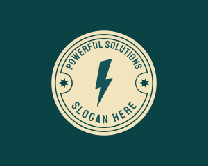 Electric Lightning Bolt  logo design