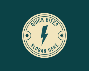 Electric Lightning Bolt  logo design