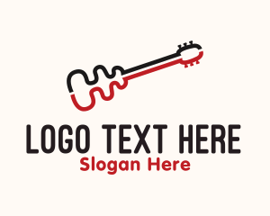 Music - Music Instrument Guitar logo design