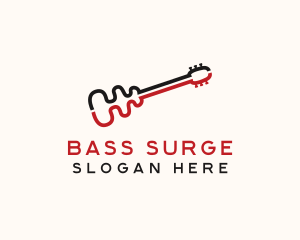 Music Instrument Guitar logo design