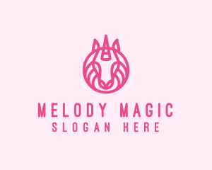 Mythical Horse Unicorn Logo