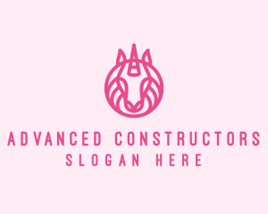 Mythical Horse Unicorn logo design