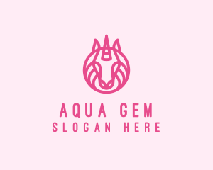 Mythical Horse Unicorn logo design