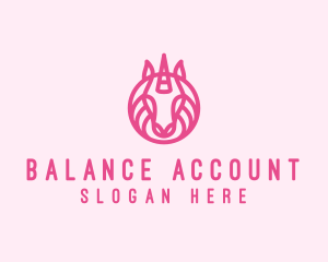 Mythical Horse Unicorn logo design