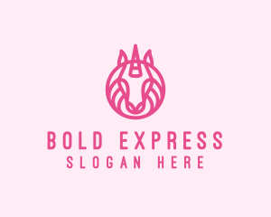 Mythical Horse Unicorn logo design