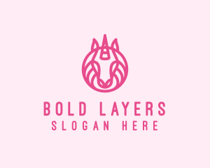 Mythical Horse Unicorn logo design