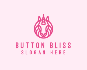 Mythical Horse Unicorn logo design