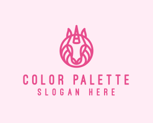 Mythical Horse Unicorn logo design