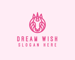 Mythical Horse Unicorn logo design