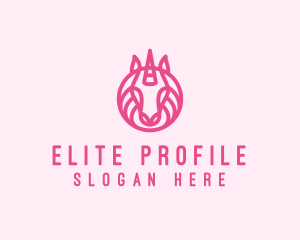 Mythical Horse Unicorn logo design