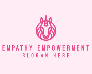 Mythical Horse Unicorn logo design