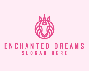 Mythical Horse Unicorn logo