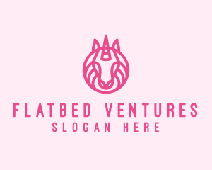 Mythical Horse Unicorn logo design