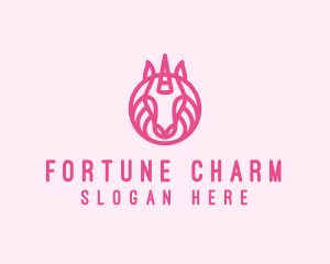 Mythical Horse Unicorn logo design