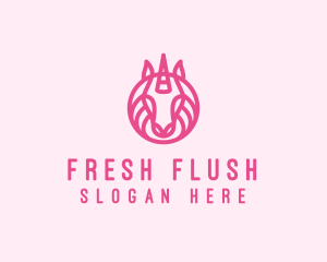 Mythical Horse Unicorn logo design