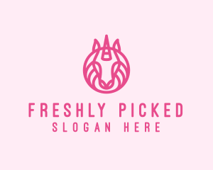 Mythical Horse Unicorn logo design