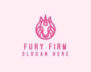 Mythical Horse Unicorn logo design