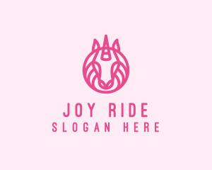 Mythical Horse Unicorn logo design