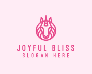 Mythical Horse Unicorn logo design