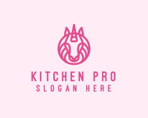 Mythical Horse Unicorn logo design