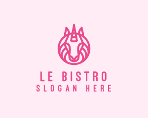 Mythical Horse Unicorn logo design