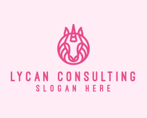 Mythical Horse Unicorn logo design