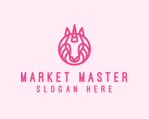 Mythical Horse Unicorn logo design