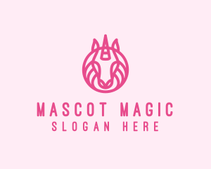 Mythical Horse Unicorn logo design