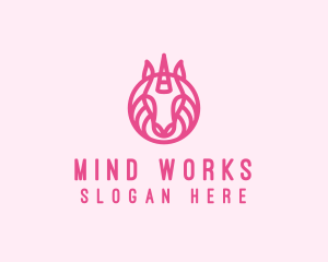 Mythical Horse Unicorn logo design