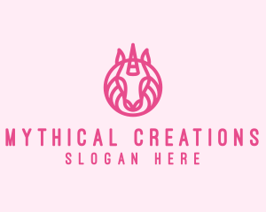 Mythical Horse Unicorn logo