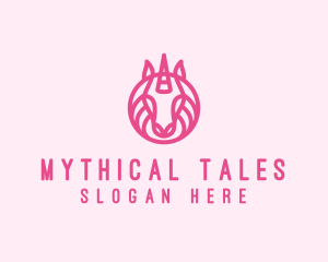 Mythical Horse Unicorn logo design