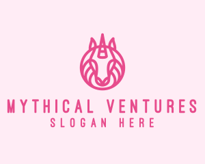 Mythical Horse Unicorn logo design