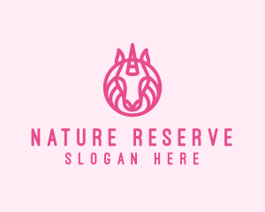 Mythical Horse Unicorn logo design