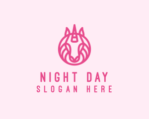 Mythical Horse Unicorn logo design