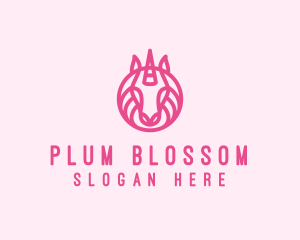 Mythical Horse Unicorn logo design