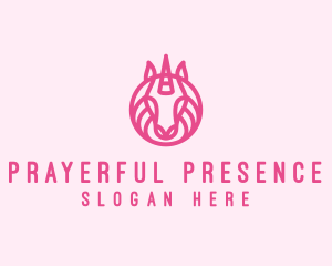 Mythical Horse Unicorn logo design