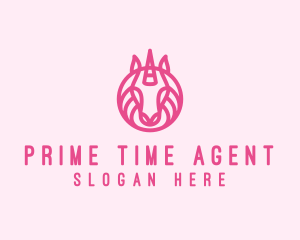 Mythical Horse Unicorn logo design