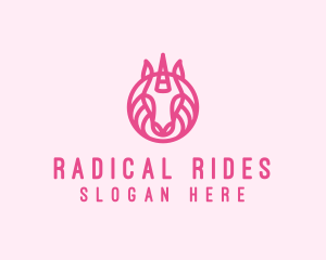 Mythical Horse Unicorn logo design