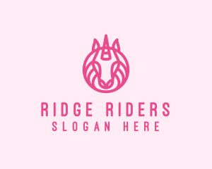 Mythical Horse Unicorn logo design