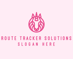 Mythical Horse Unicorn logo design