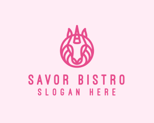 Mythical Horse Unicorn logo design