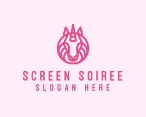 Mythical Horse Unicorn logo design