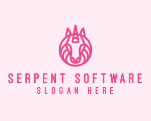 Mythical Horse Unicorn logo design