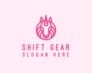 Mythical Horse Unicorn logo design