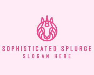 Mythical Horse Unicorn logo design