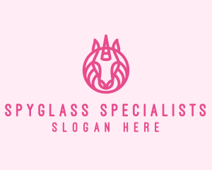 Mythical Horse Unicorn logo design