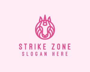 Mythical Horse Unicorn logo design