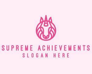 Mythical Horse Unicorn logo design